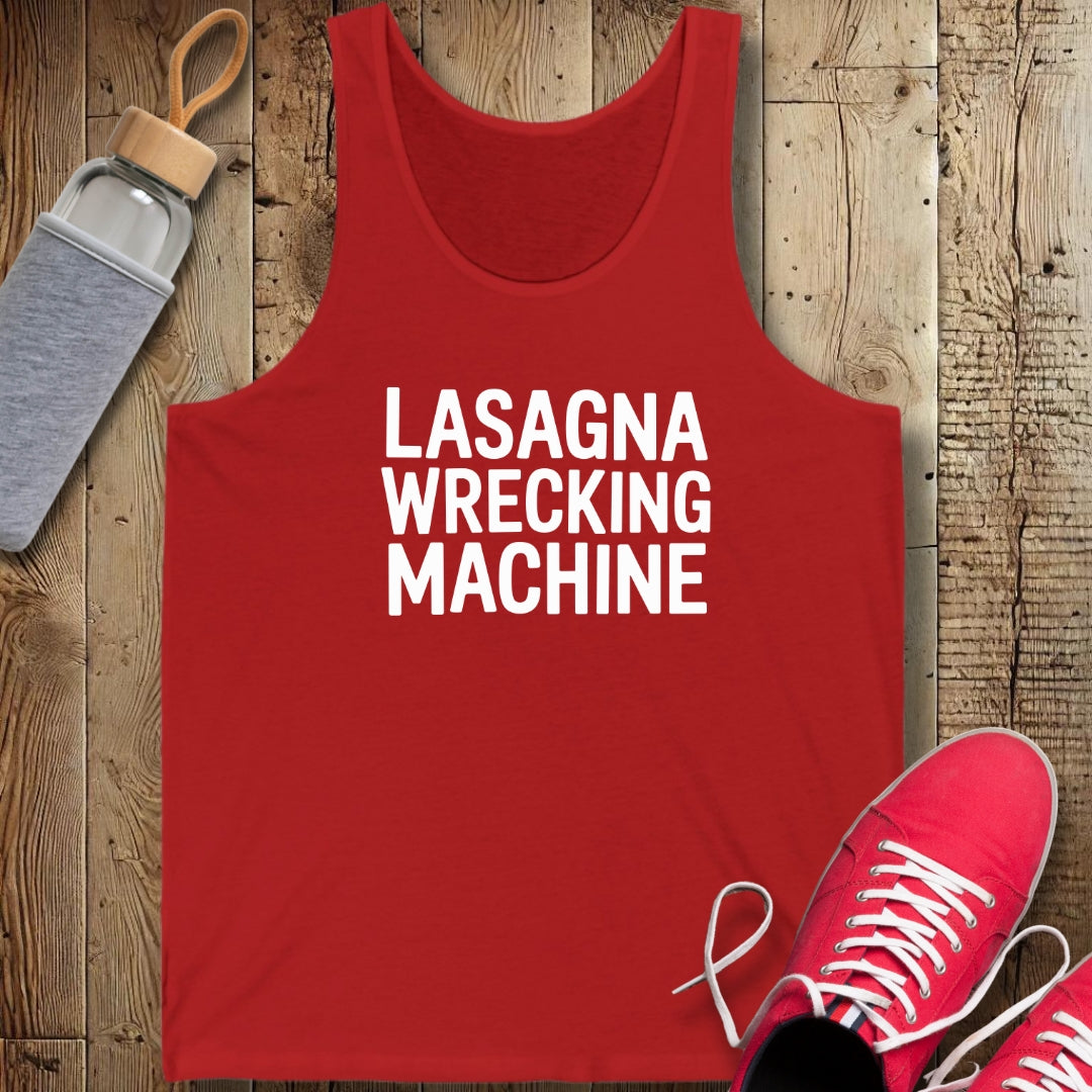Lasagna Wrecking Machine Unisex Jersey Tank