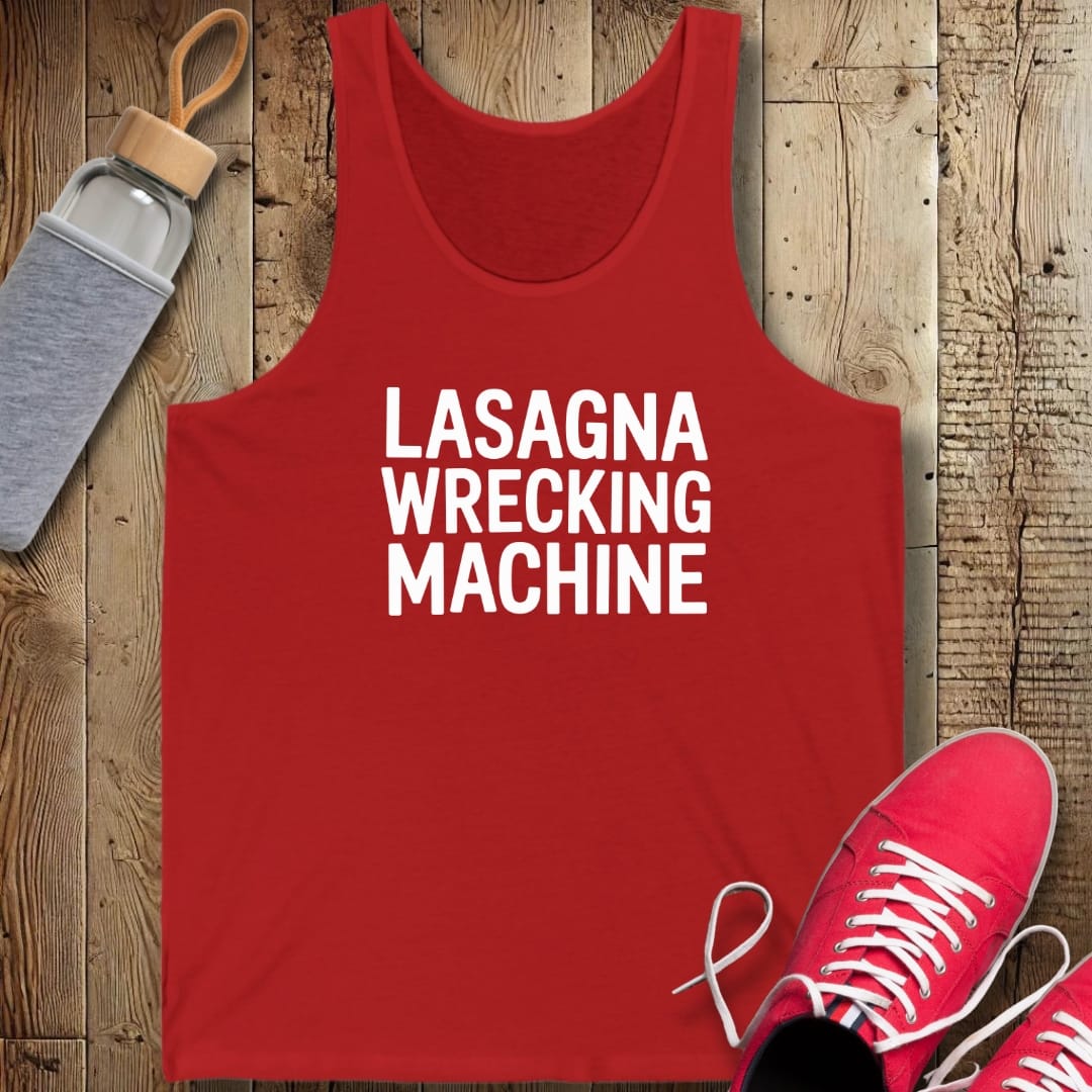 Lasagna Wrecking Machine Unisex Jersey Tank