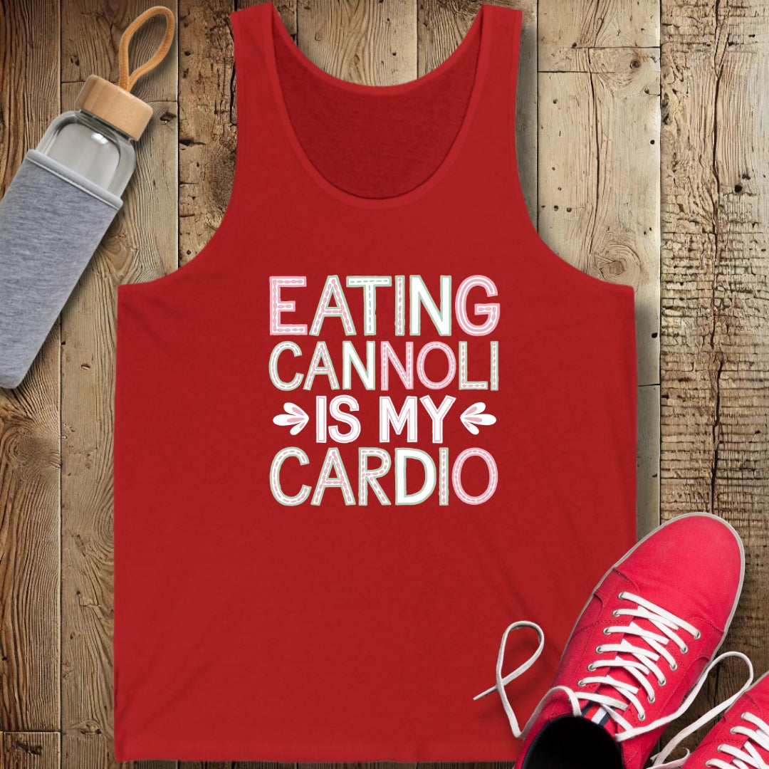 Eating Cannoli Is My Cardio Unisex Jersey Tank