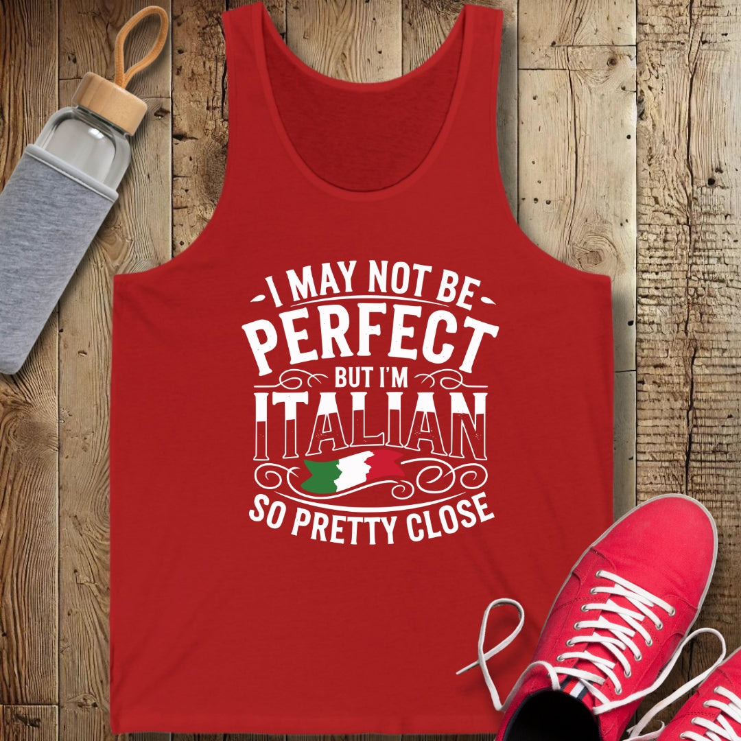 I'm Not Perfect but I am Italian Unisex Jersey Tank