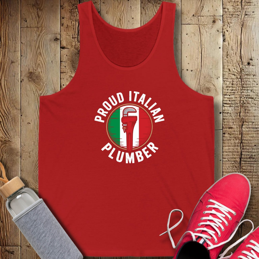 Proud Italian Plumber Unisex Jersey Tank
