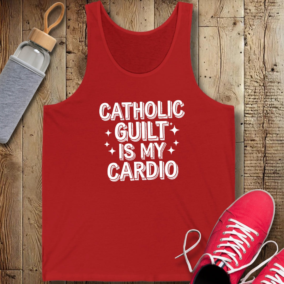 Catholic Guilt Is My Cardio Unisex Jersey Tank
