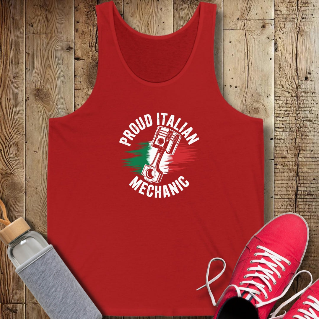 Proud Italian Mechanic Unisex Jersey Tank