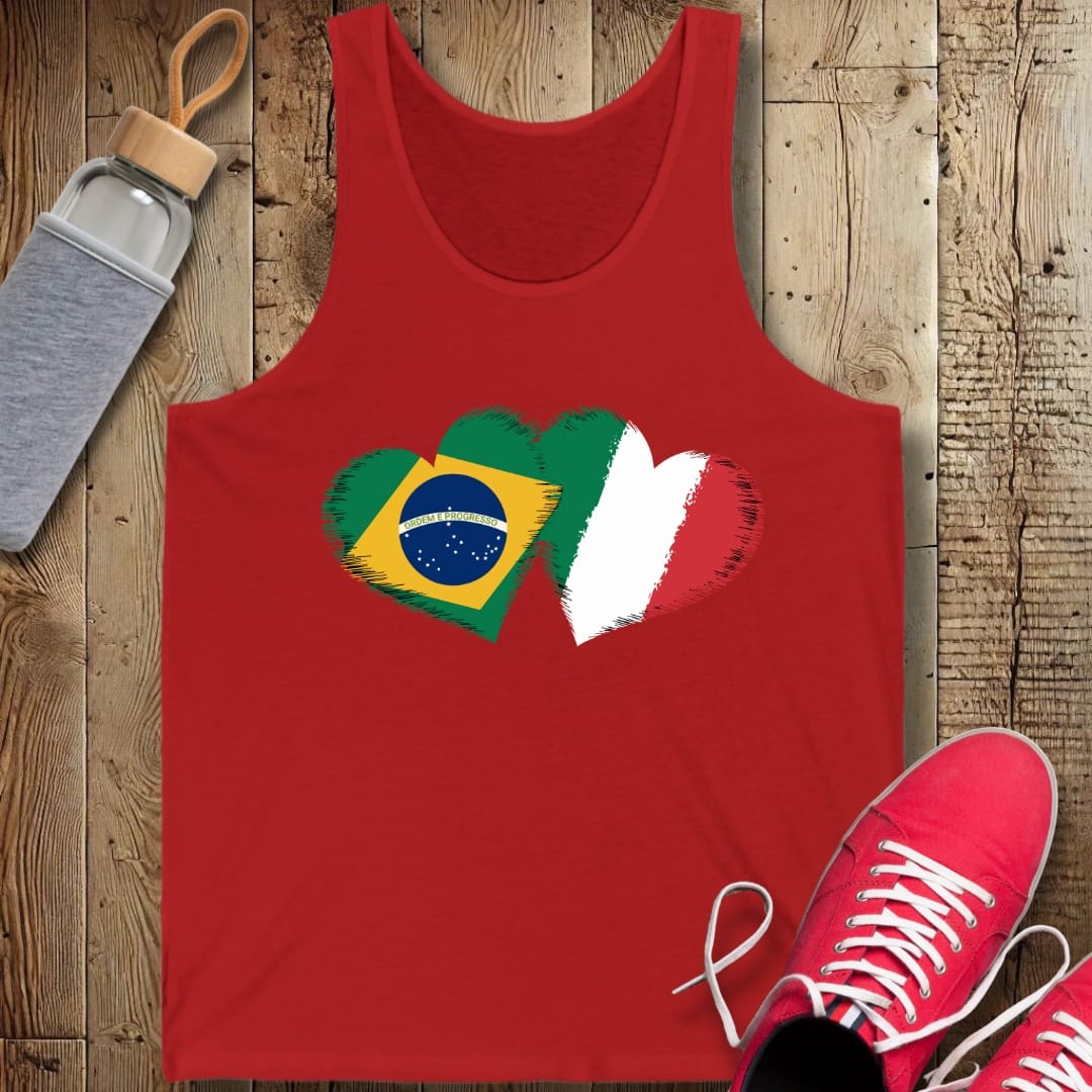 Half Brazilian Italian Unisex Jersey Tank