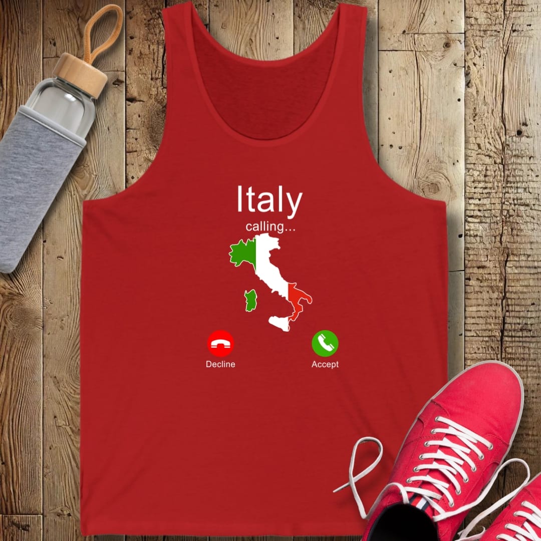Italy Calling Unisex Jersey Tank