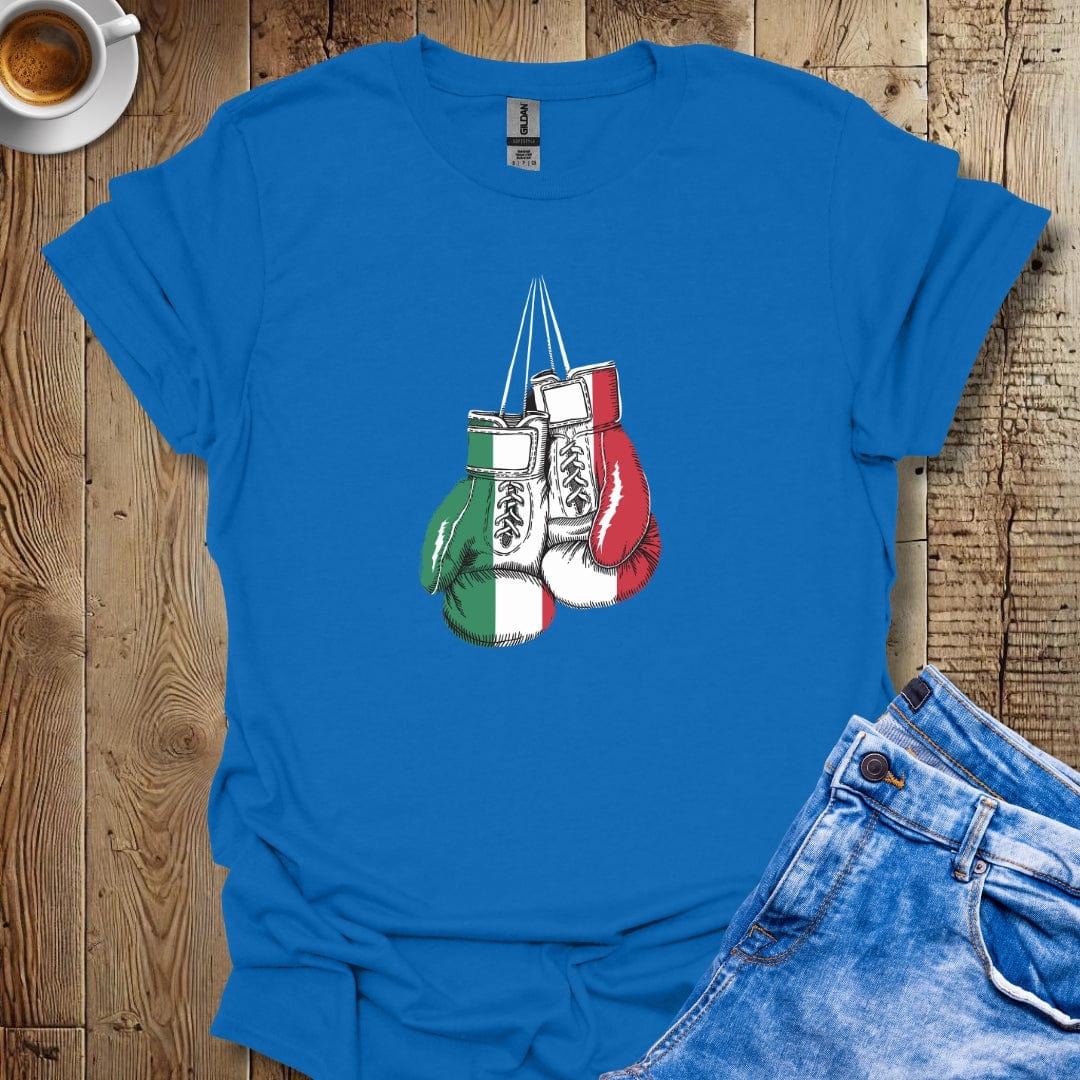 Italian Boxing Gloves Flag T-shirt