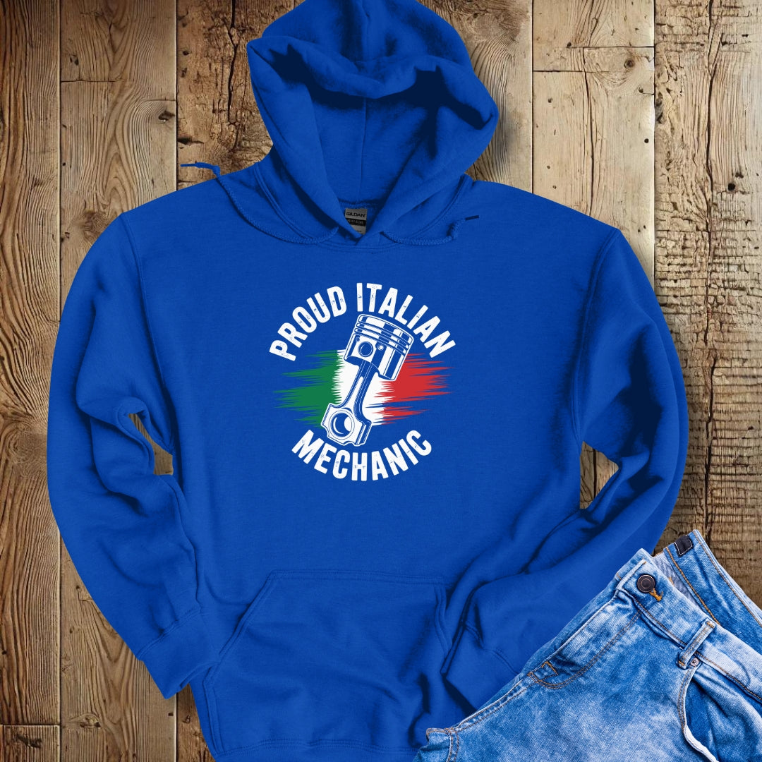 Proud Italian Mechanic Hoodie Sweatshirt