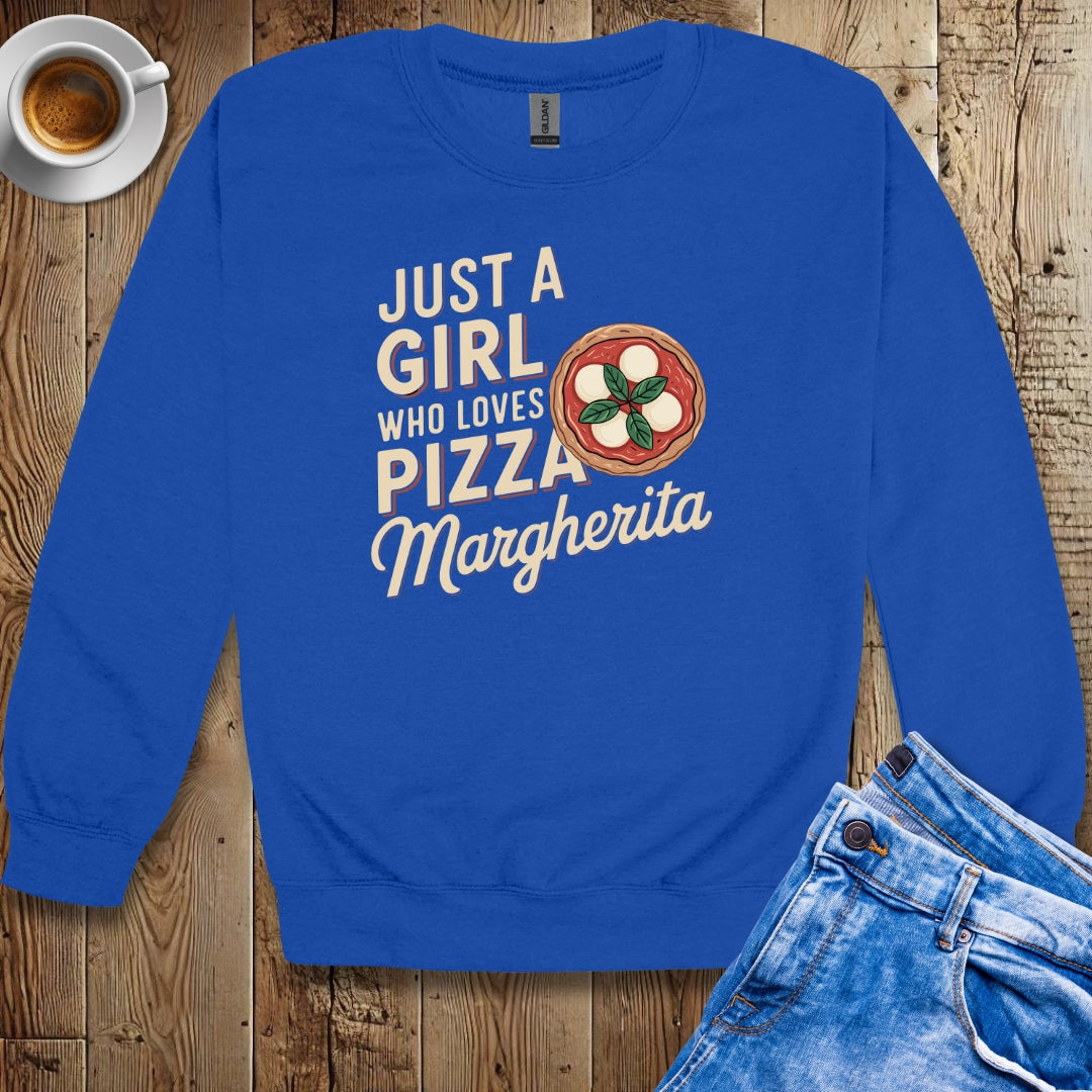 Just a Girl Who Loves Pizza Margherita Sweatshirt