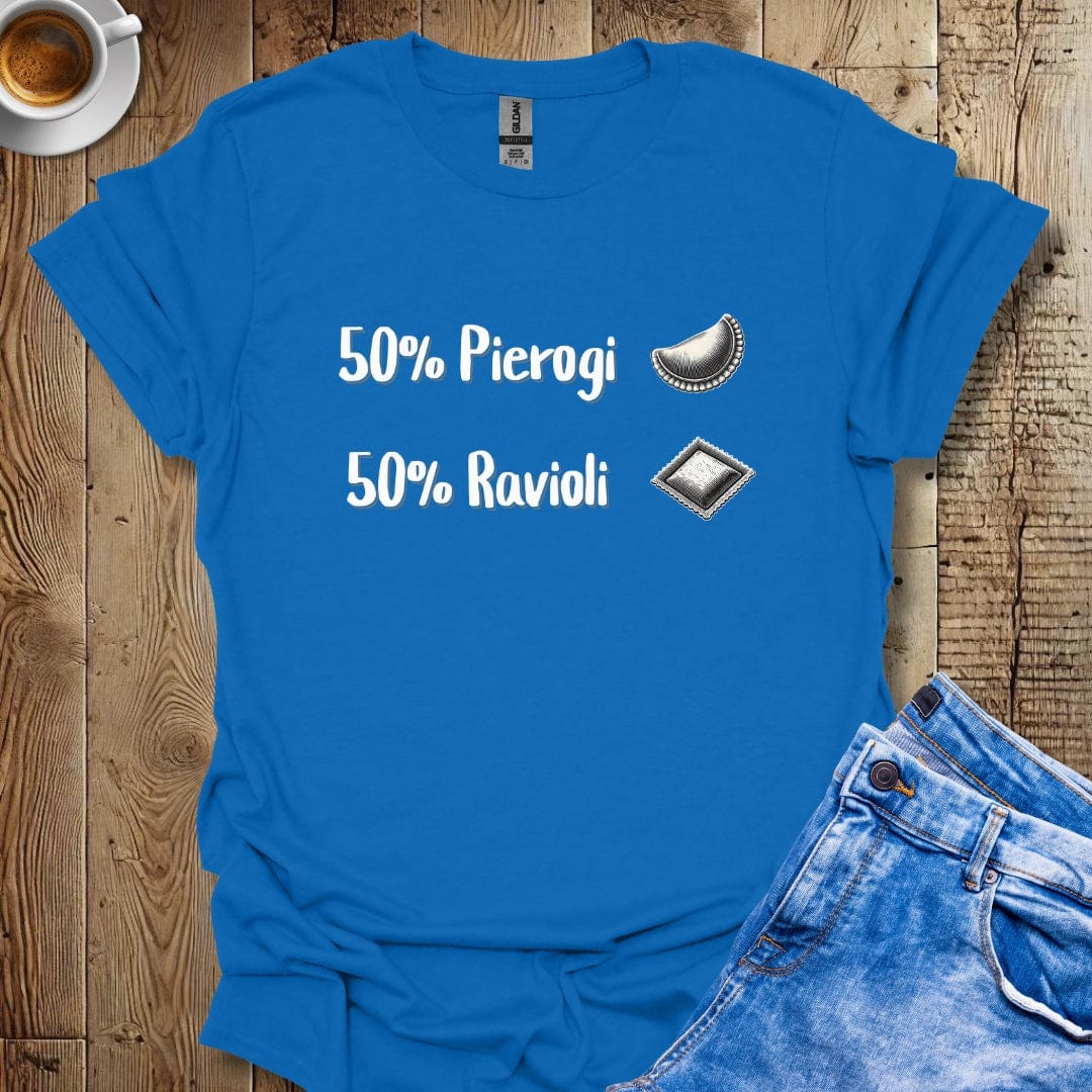 Funny 50% Pierogi 50% Ravioli Polish Italian T-shirt
