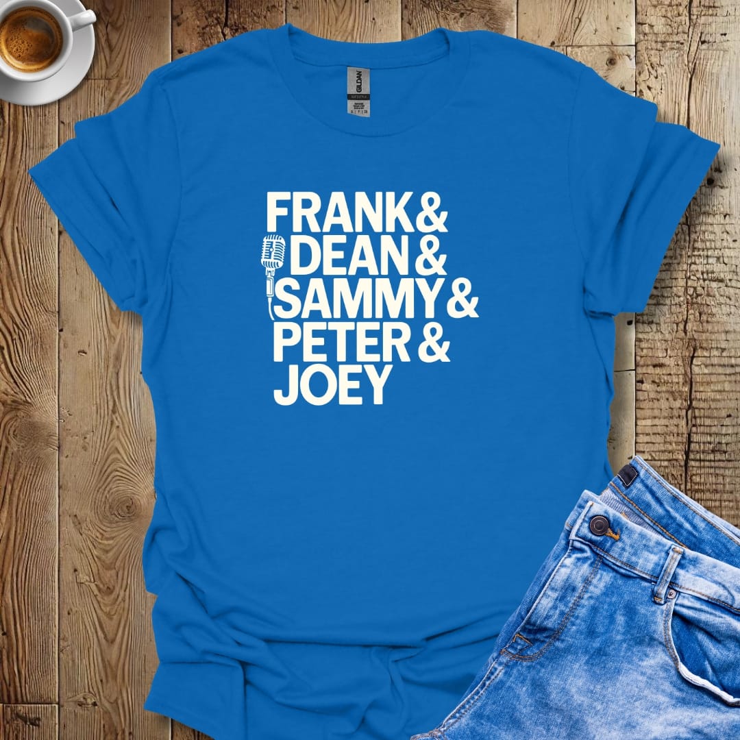 Rat Pack Names Sinatra Martin T-shirt