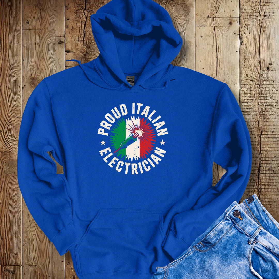 Proud Italian Electrician Hoodie Sweatshirt