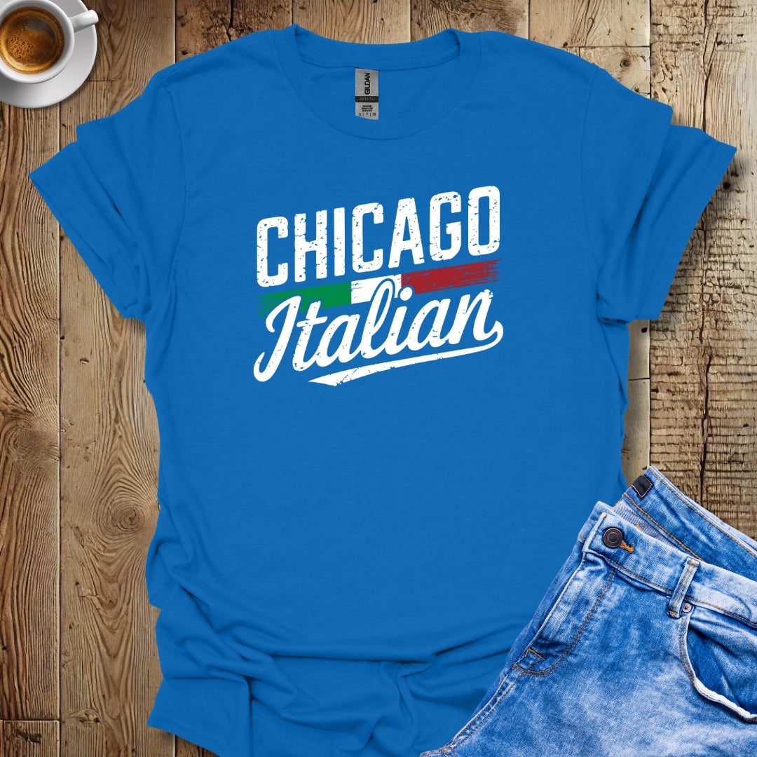 Chicago Italian with Flag T-shirt