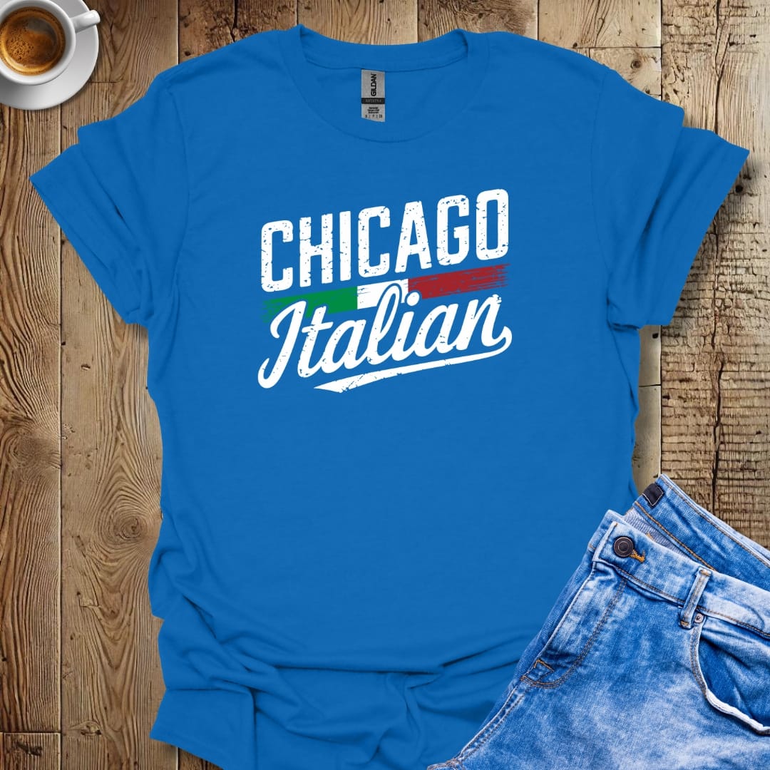 Chicago Italian with Flag T-shirt
