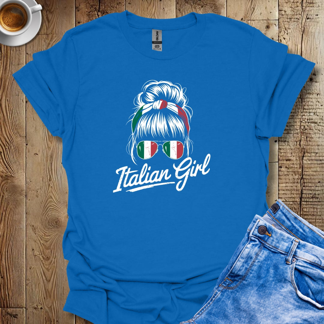 Italian Girl Messy Bun T-shirt