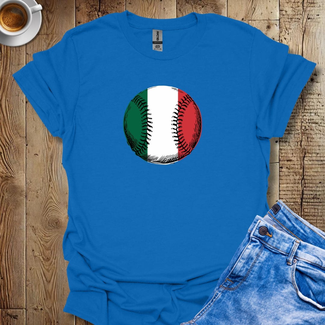 Italian Flag Baseball T-shirt