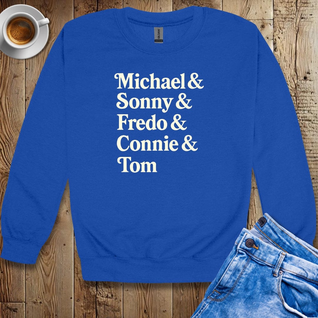 Michael & Sonny & Fredo & Connie & Tom Crew Neck Sweatshirt