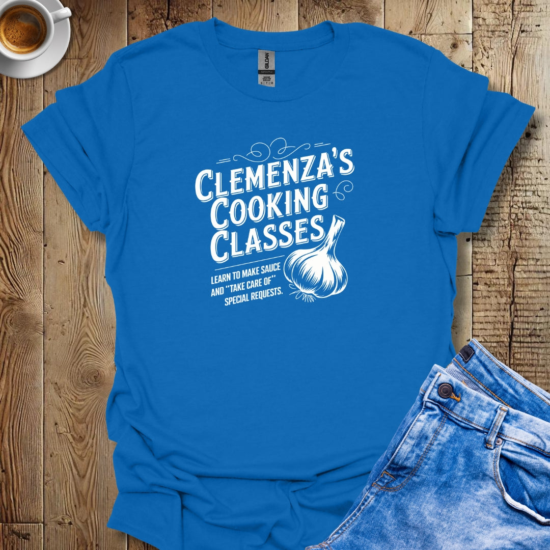 Clemenza's Cooking Classes Godfather Parody T-shirt