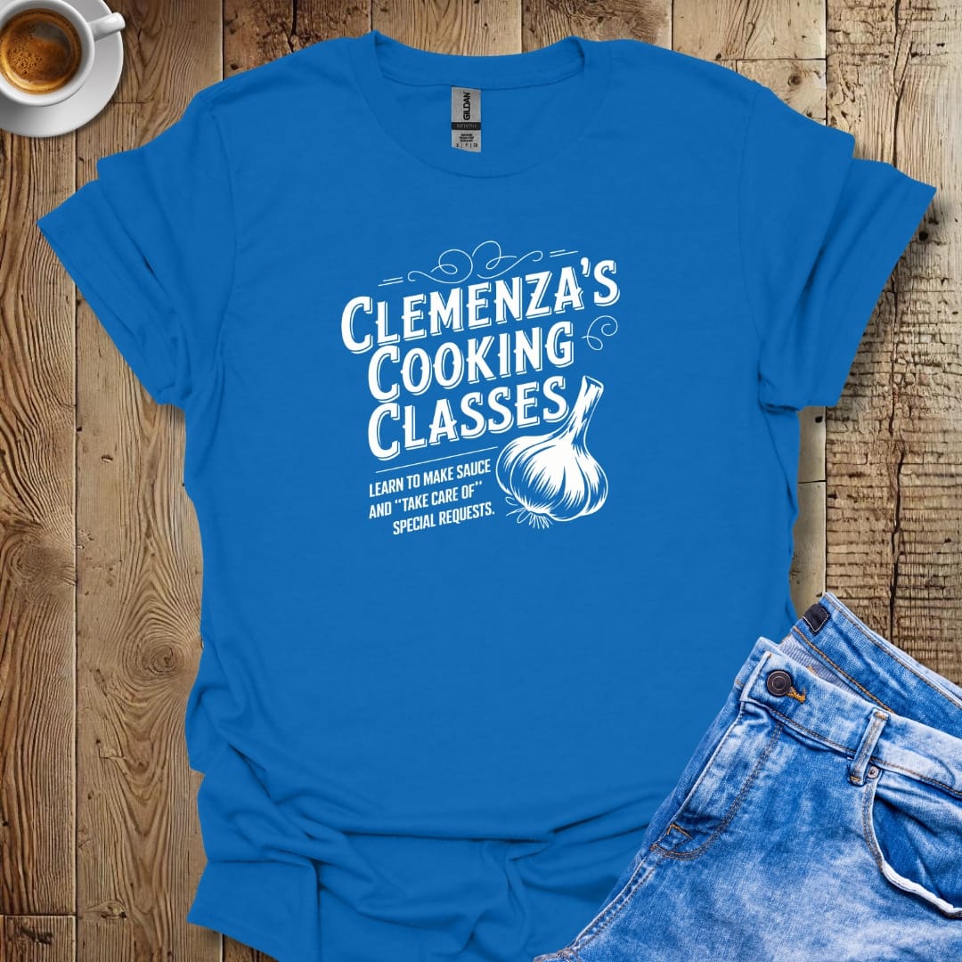 Clemenza's Cooking Classes Godfather Parody T-shirt