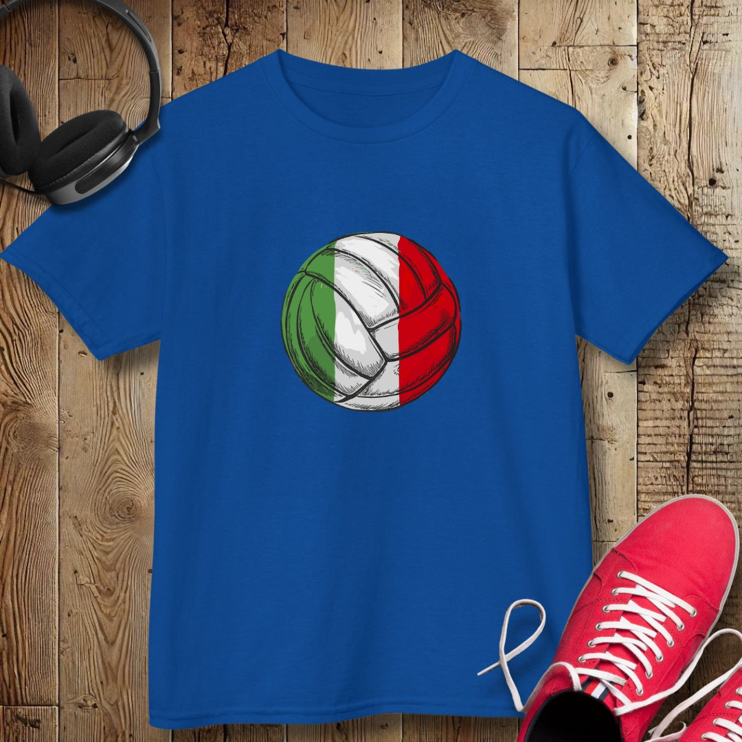 Italian Flag Volleyball Kids Tee