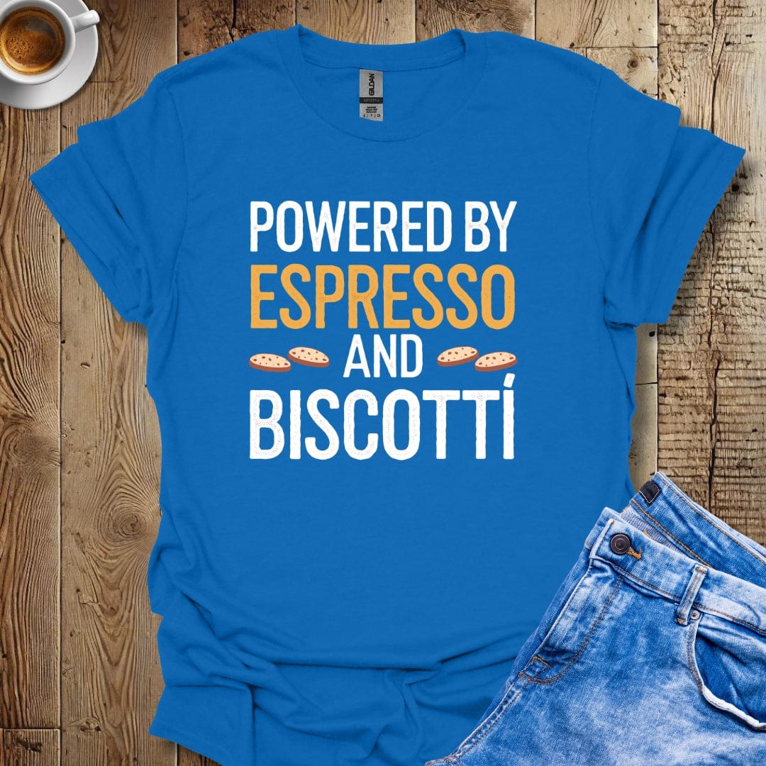 Powered by Espresso and Biscotti T-shirt