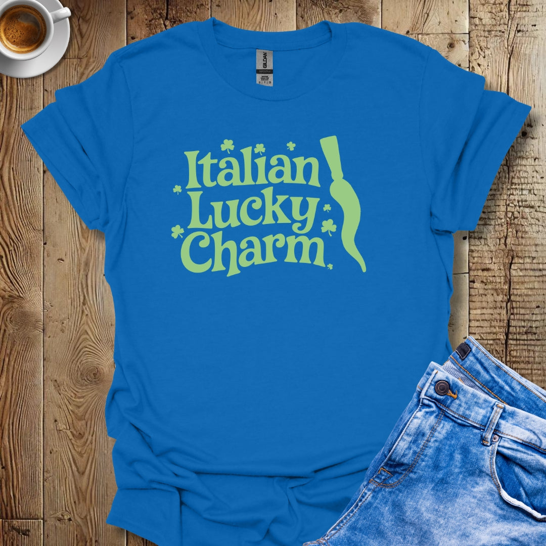 Italian Lucky Charm Irish Green Cornicello Malocchio T-Shirt
