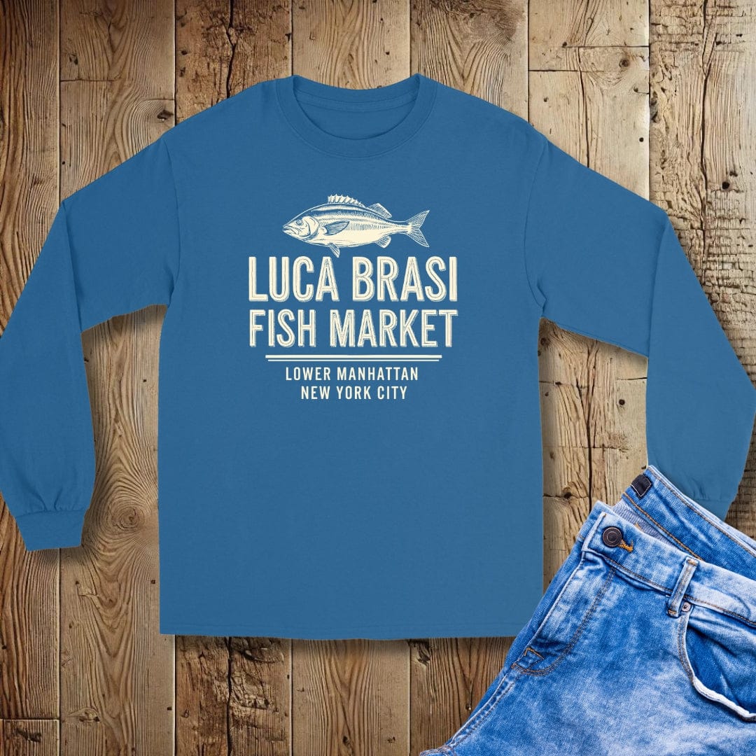 Luca Brasi Fish Market Godfather Unisex Long Sleeve Tee