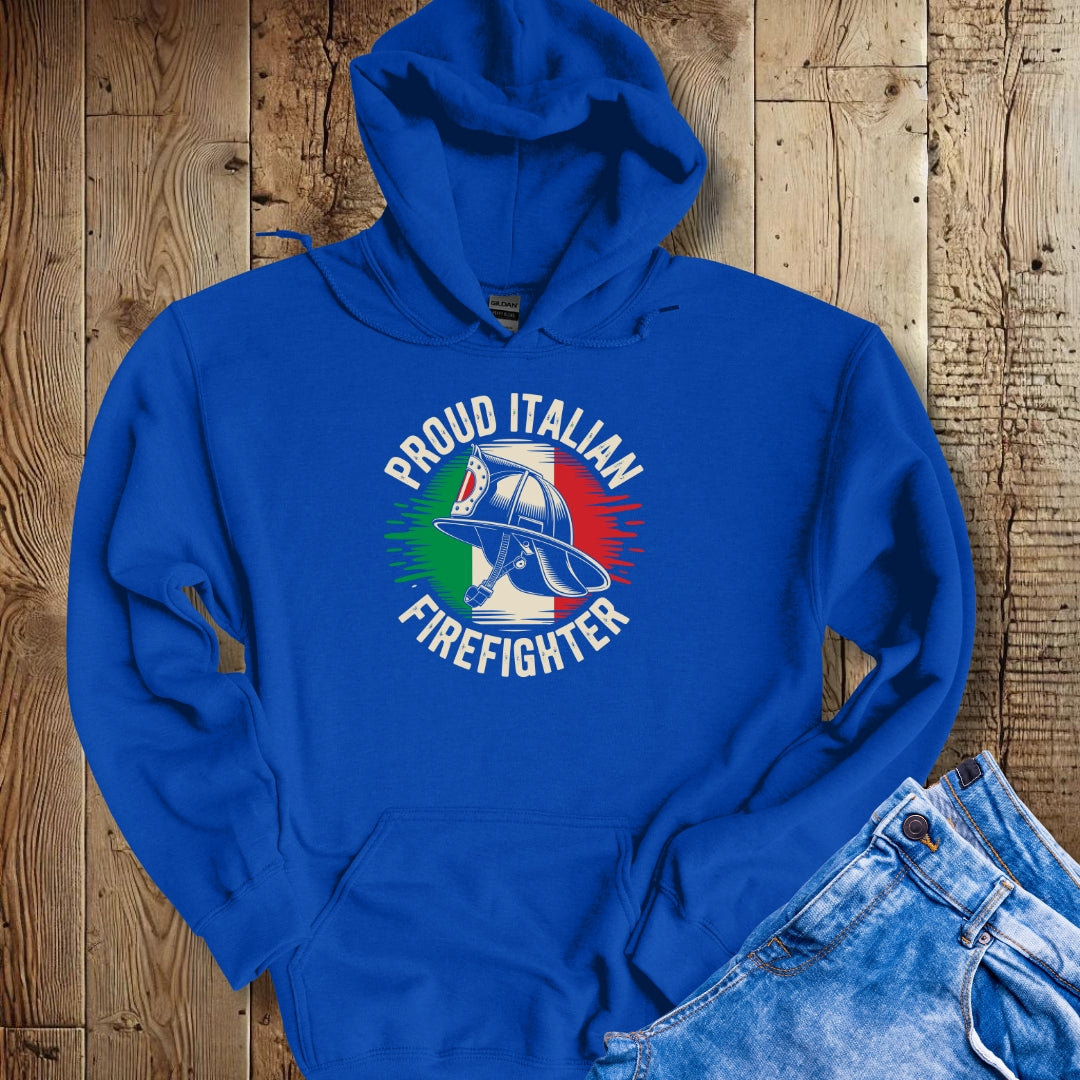 Proud Italian Firefighter Hoodie Sweatshirt