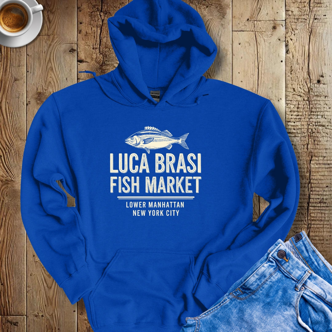 Luca Brasi Fish Market Godfather Parody Hoodie Sweatshirt