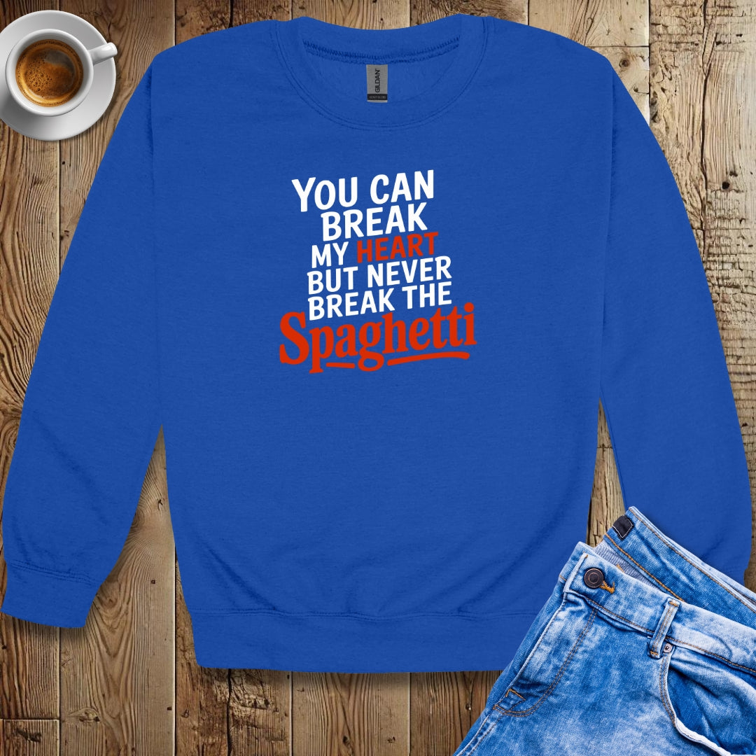 Never Break the Spaghetti Crew Neck Sweatshirt
