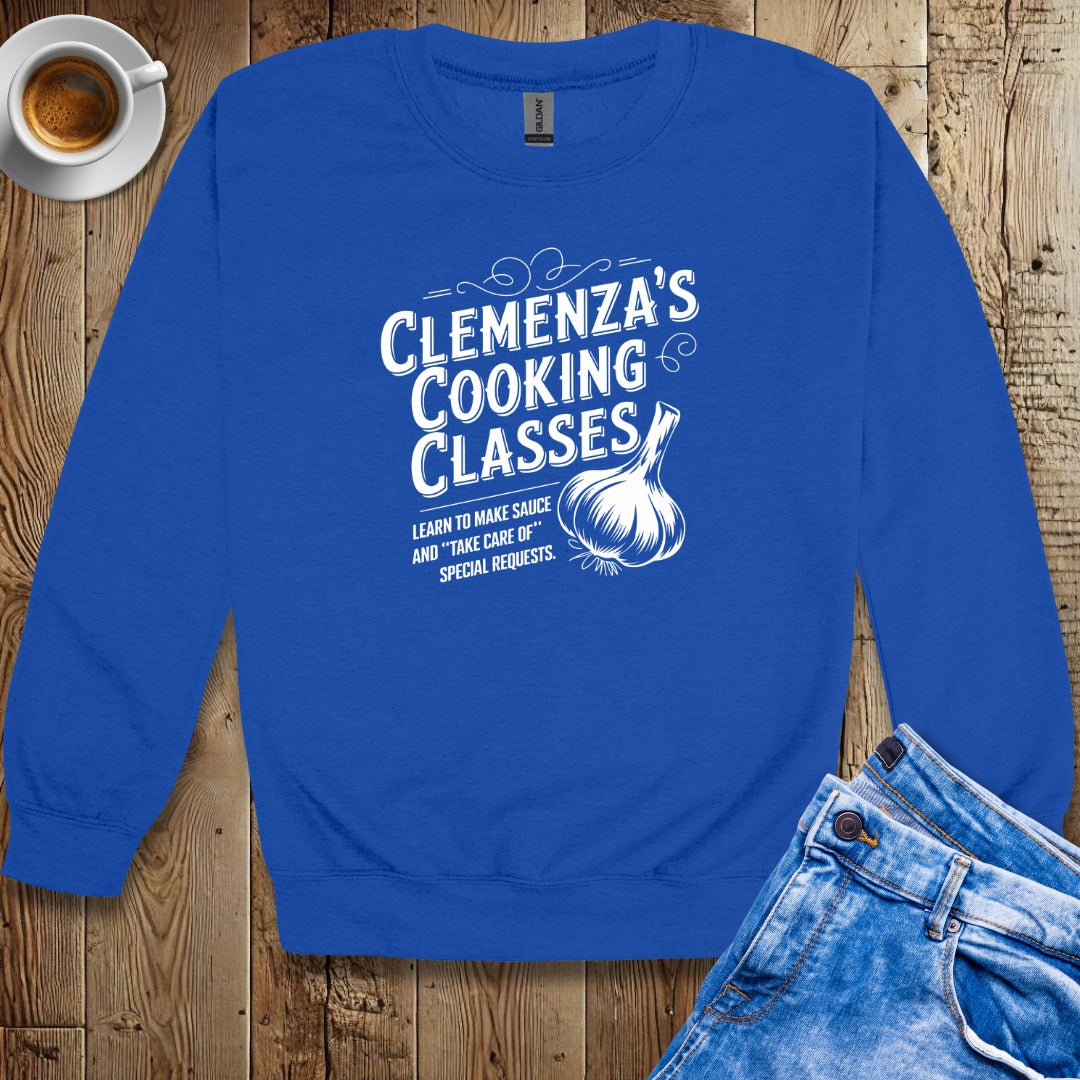 Clemenza's Cooking Classes Godfather Parody Sweatshirt