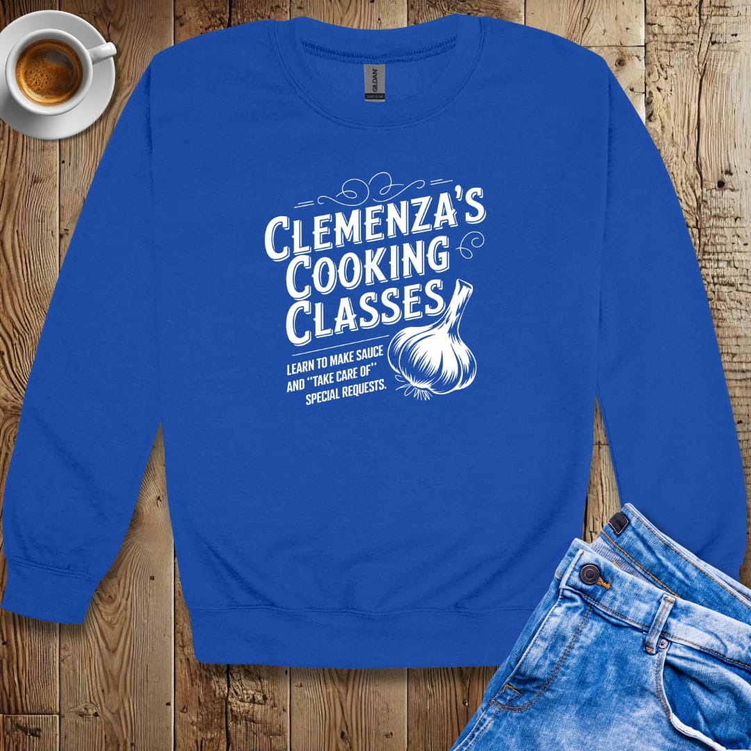 Clemenza's Cooking Classes Godfather Parody Sweatshirt