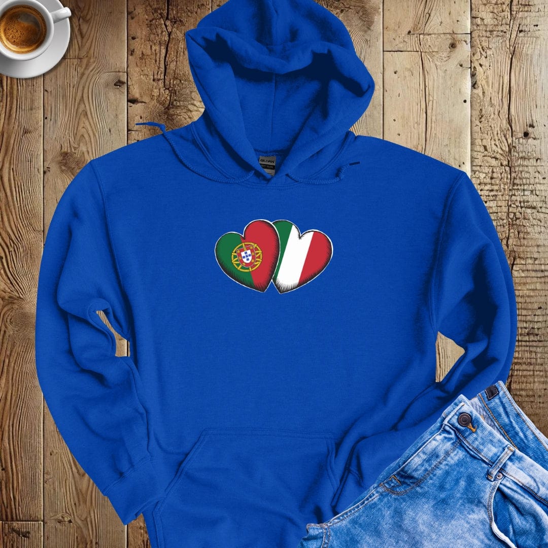 Half Portuguese Italian Hoodie Sweatshirt