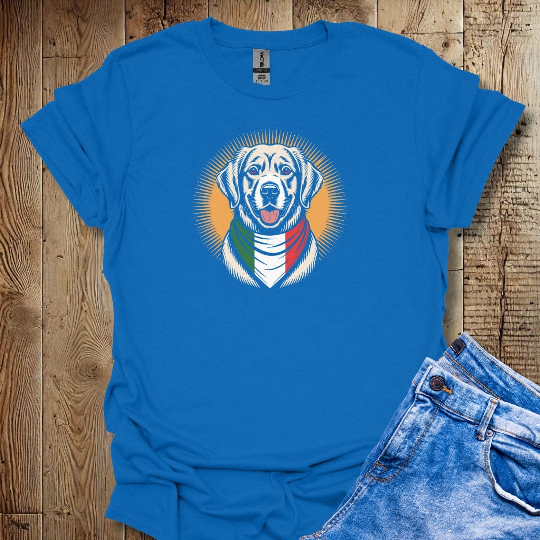 Golden Retriever Italian Flag Bandana Unisex T-shirt