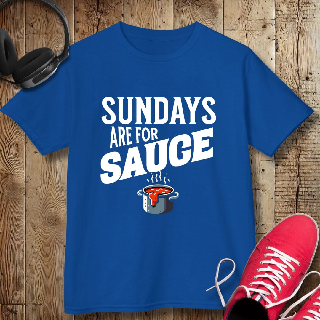 Sundays Are For Sauce Kids Tee