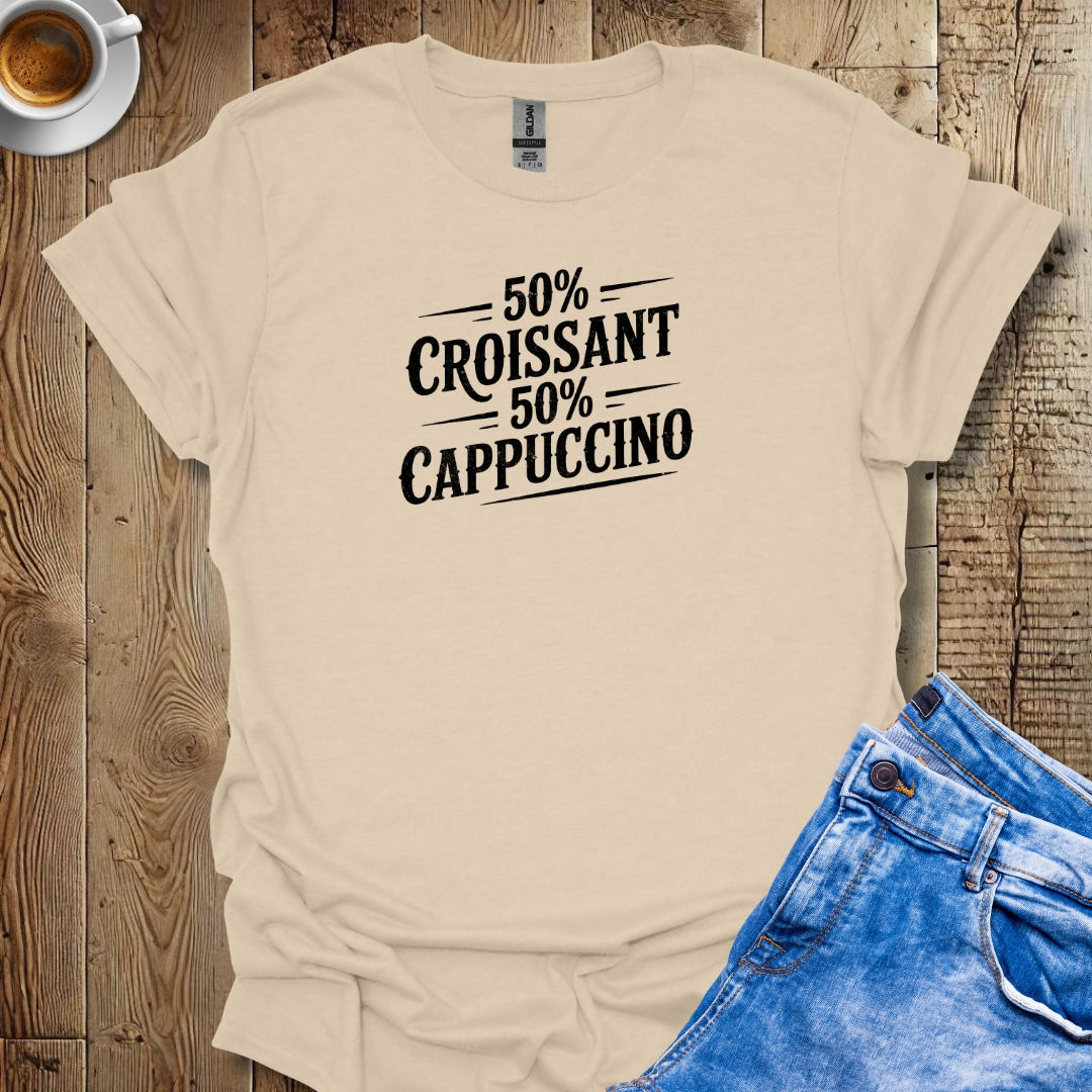 50% Croissant 50% Cappuccino Half French Italian Negroni Time