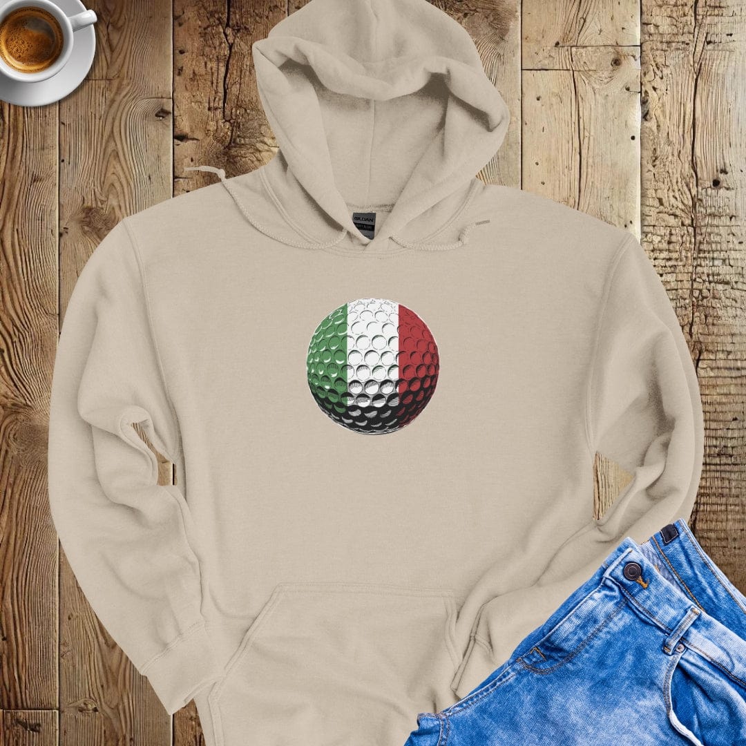 Italian Flag Golf Ball Hoodie Sweatshirt