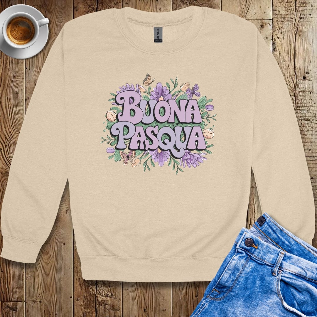 Buona Pasqua Easter Flowers Sweatshirt