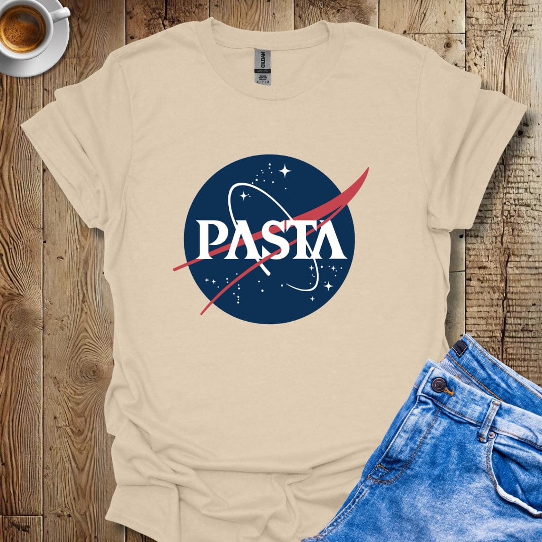 Pasta Nasa Logo Parody T-shirt