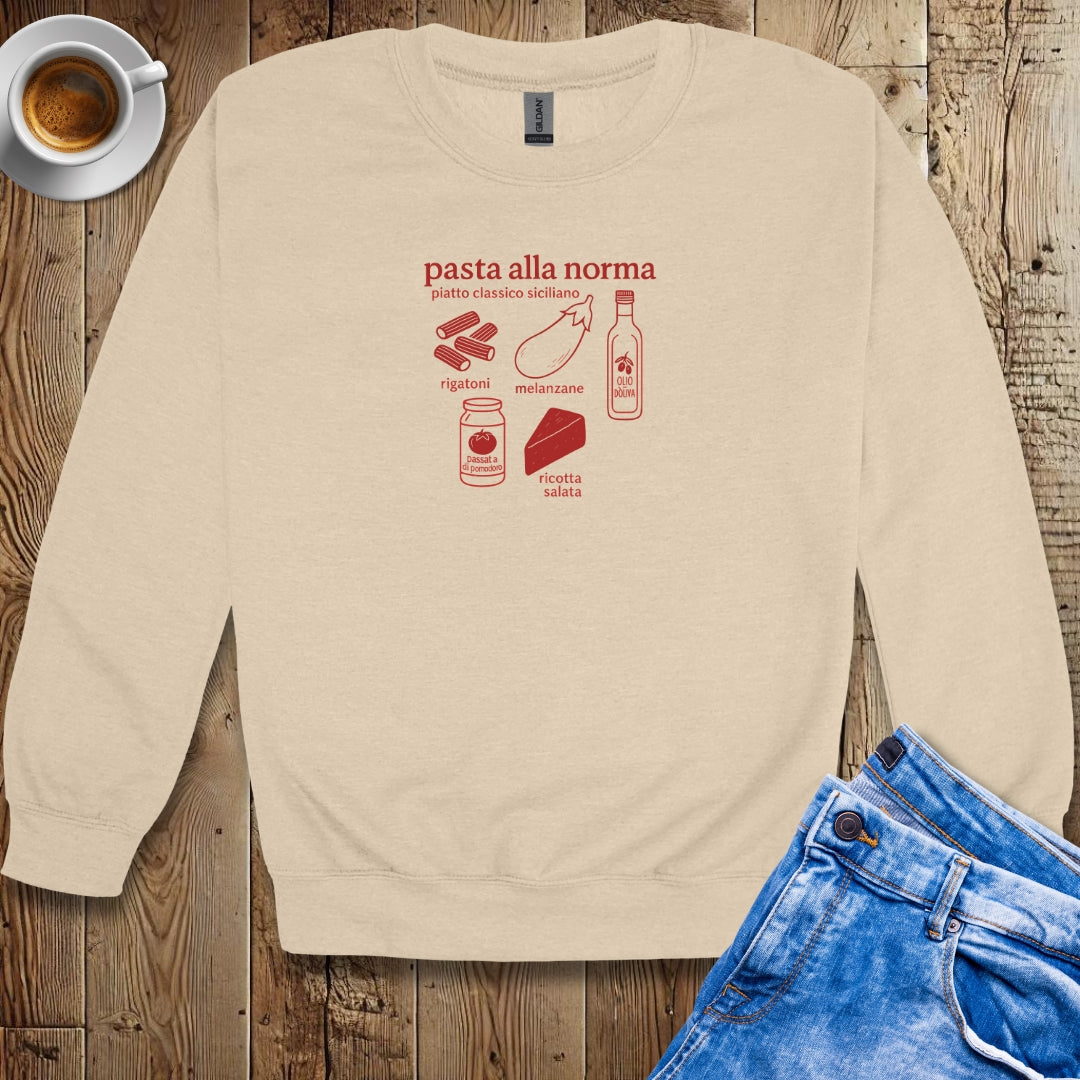 Pasta alla Norma Ingredients Sweatshirt