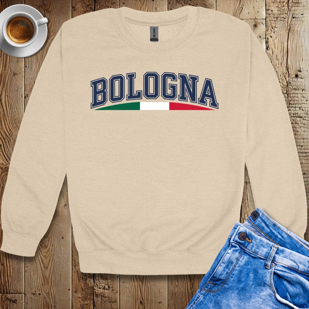 Varsity Style Bologna Crew Neck Sweatshirt