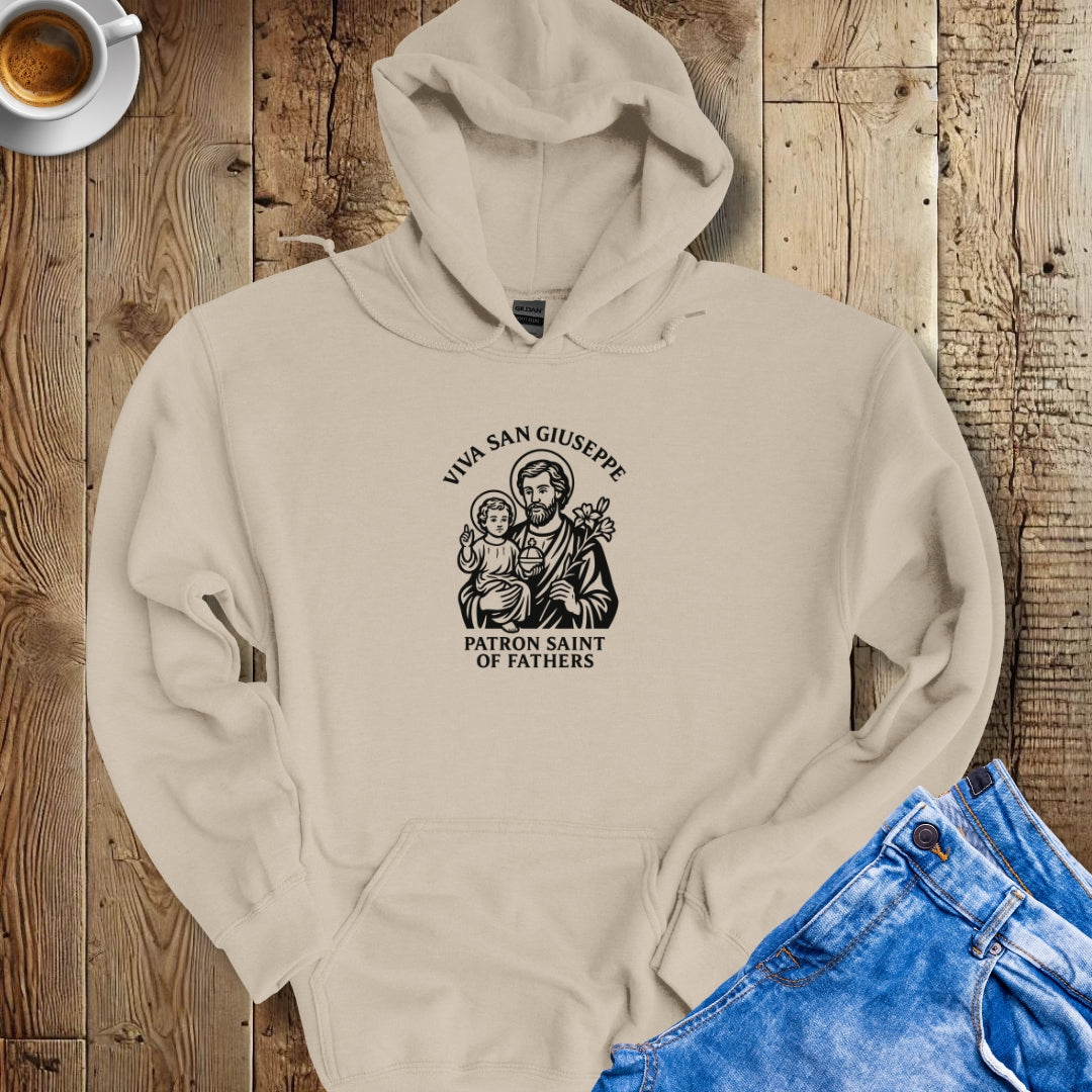 Viva San Giuseppe St Joseph Father's Day Hoodie Sweatshirt