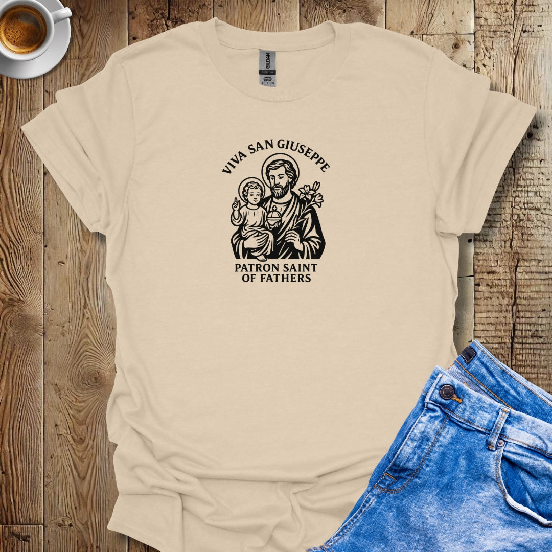 Viva San Giuseppe St Joseph Father's Day T-shirt