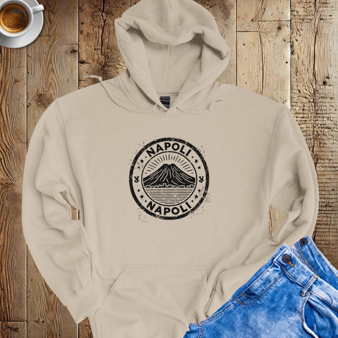 Napoli Vesuvius Passport Stamp Hoodie Sweatshirt