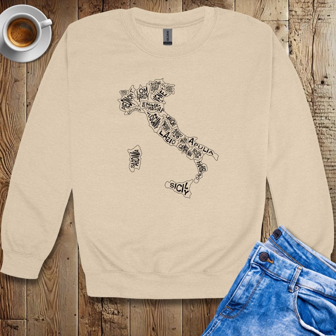 Regional Italian Map Sweatshirt