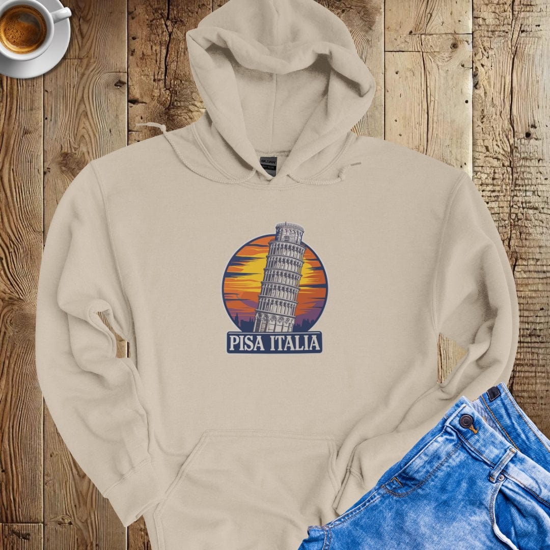Pisa Italia Leaning Tower Hoodie Sweatshirt