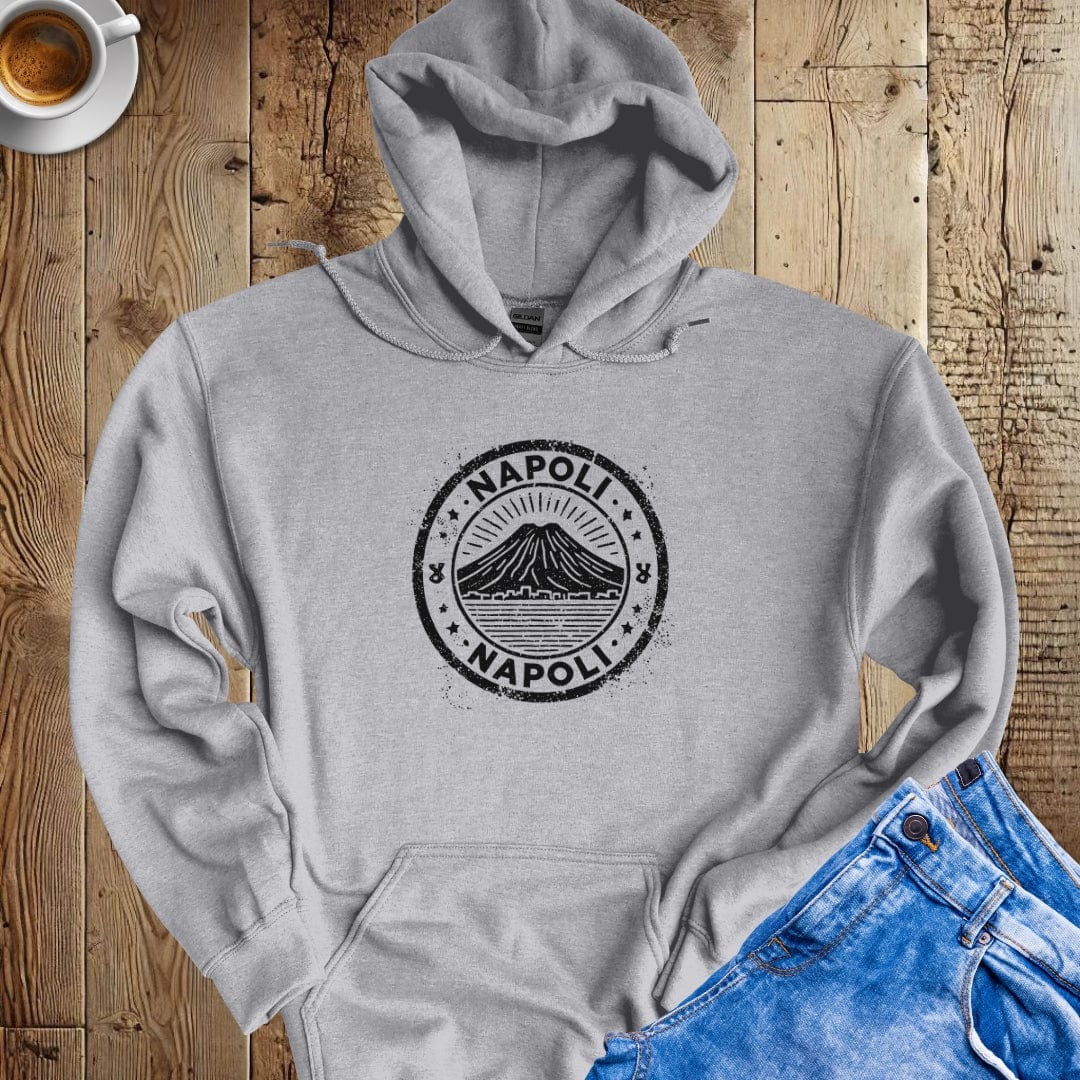 Napoli Vesuvius Passport Stamp Hoodie Sweatshirt