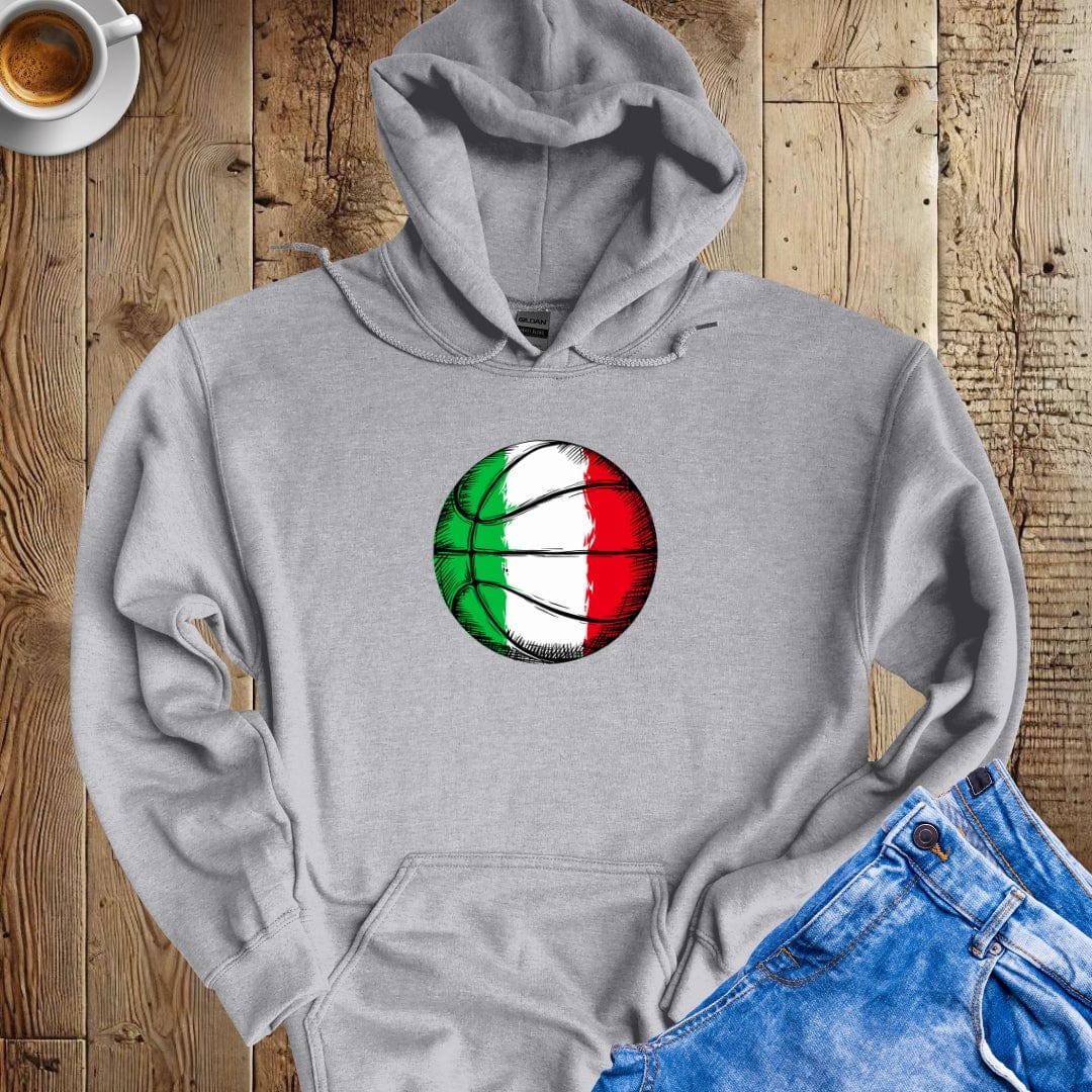 Italian Flag Basketball Hoodie Sweatshirt