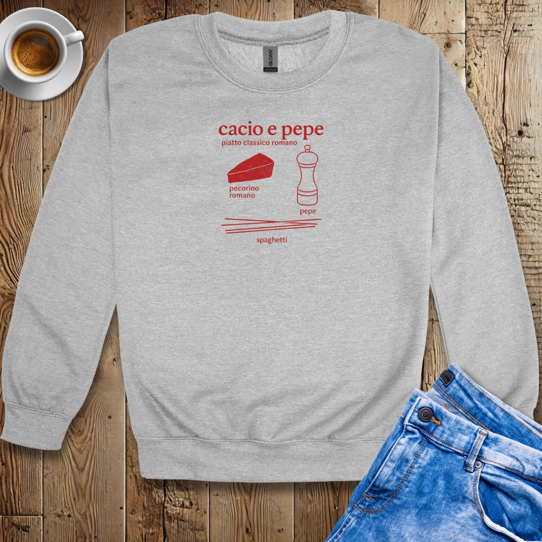 Cacio e Pepe Ingredients Sweatshirt
