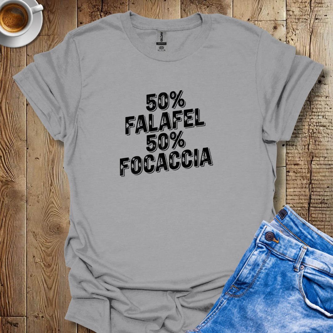 50% Falafel 50% Focaccia Half Lebanese Italian Negroni Time