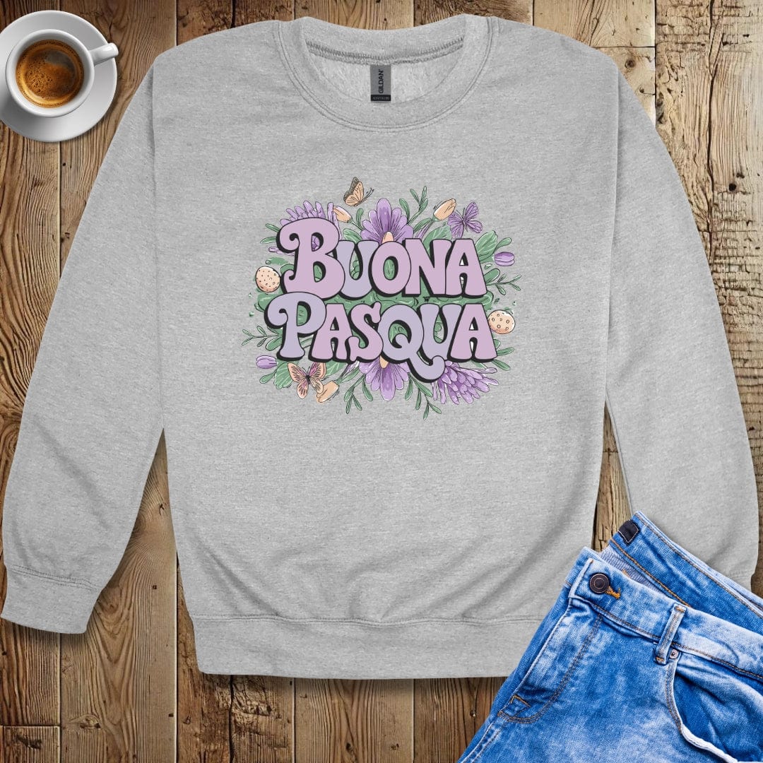 Buona Pasqua Easter Flowers Sweatshirt